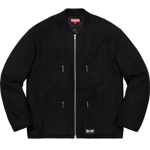 Supreme Zip Car Jacket - Black