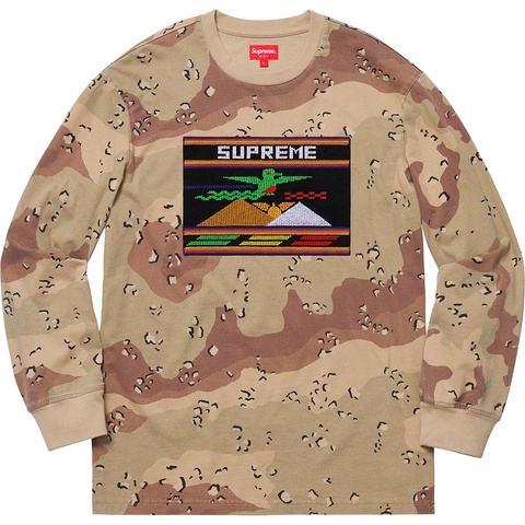 Needlepoint Patch L/S Top - spring/summer 2019 - Supreme