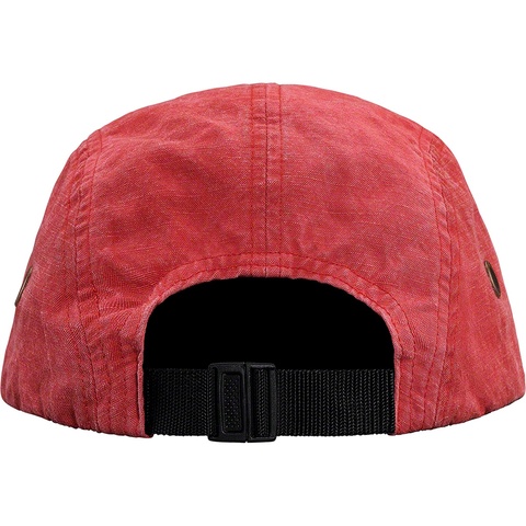 Supreme Washed Linen Camp Cap - Red