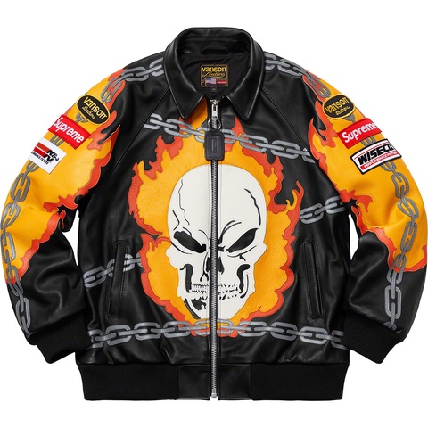 Supreme Supreme®/Vanson Leathers® Ghost Rider© Jacket - Black