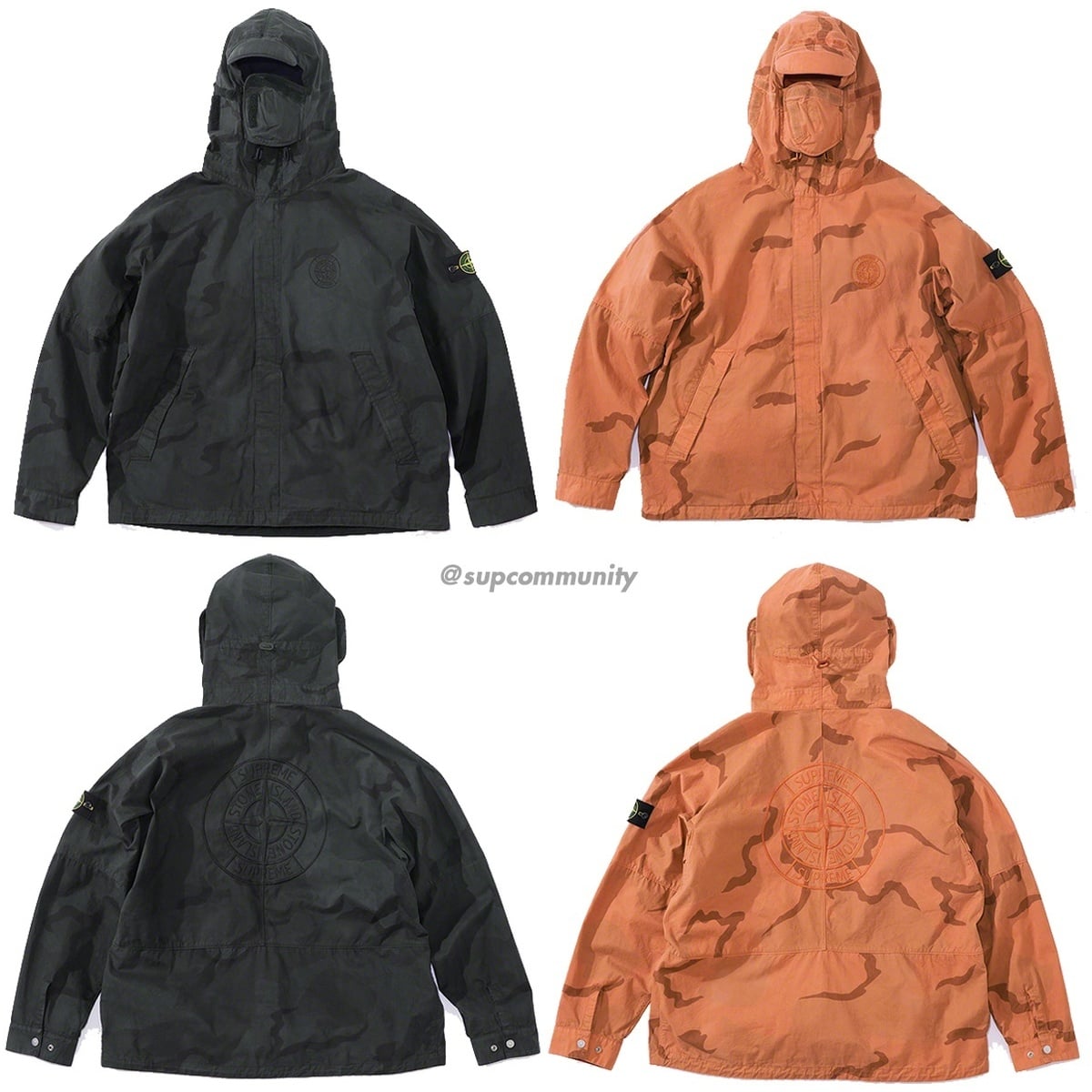 Supreme®/Stone Island® Riot Mask Camo Jacket - SupremeCommunity