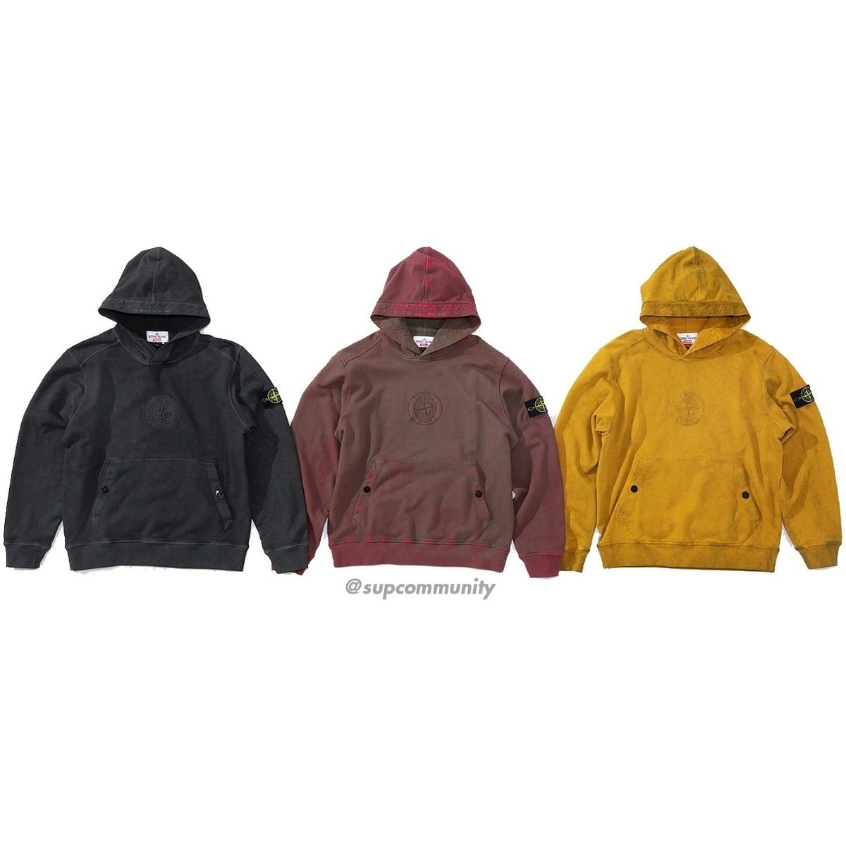 Supreme®/Stone Island® Hooded Sweatshirt - Supreme