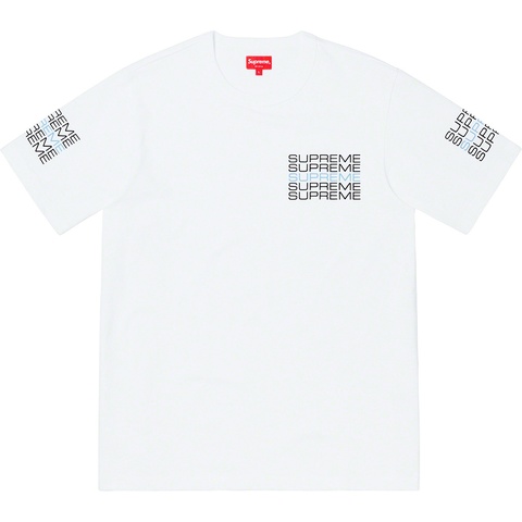Supreme Stack Logo Tee - White