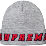 Supreme Felt Logo Beanie (SS19) - Heather Grey