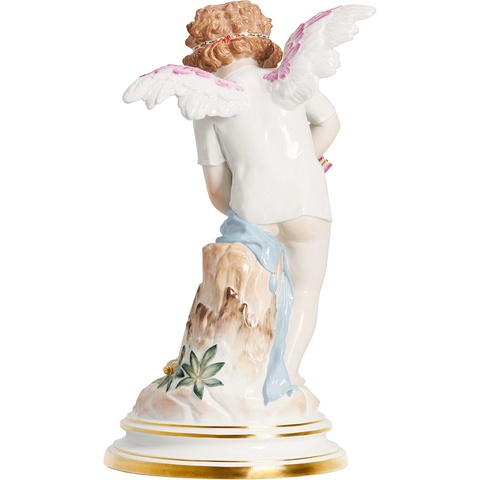 Supreme Supreme®/Meissen® Hand-Painted Porcelain Cupid Figurine - Multicolor