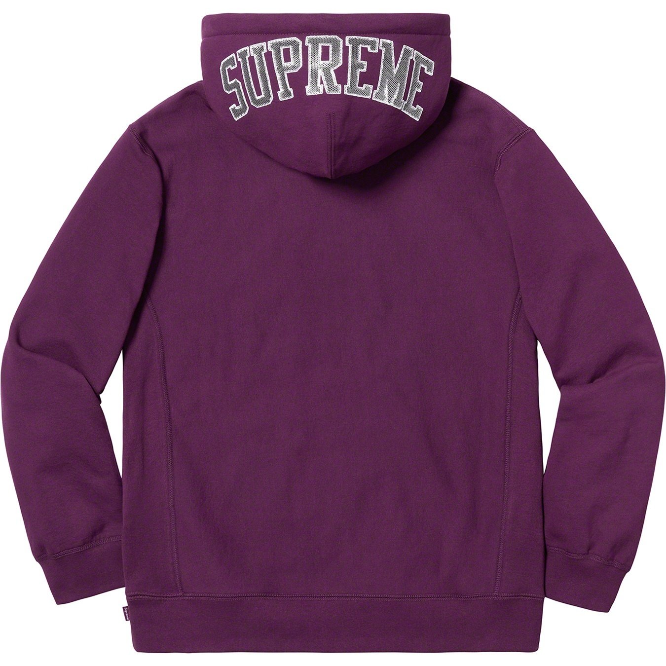 Supreme Sequin Arc Hooded Sweatshirt (SS19) - Eggplant - $158