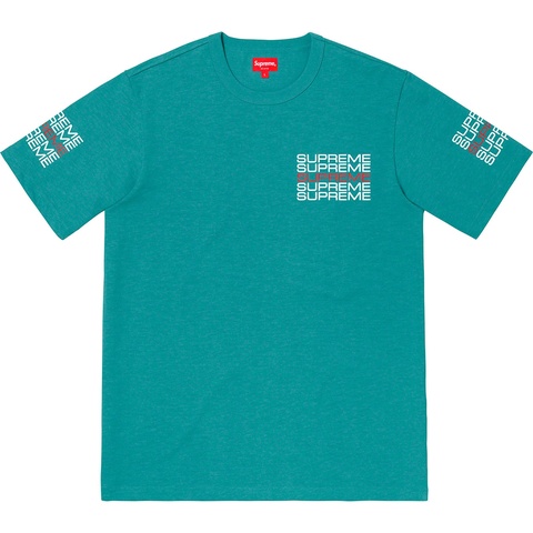 Supreme Stack Logo Tee - Dusty Teal