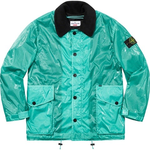 Supreme Supreme®/Stone Island® New Silk Light Jacket - Light Blue