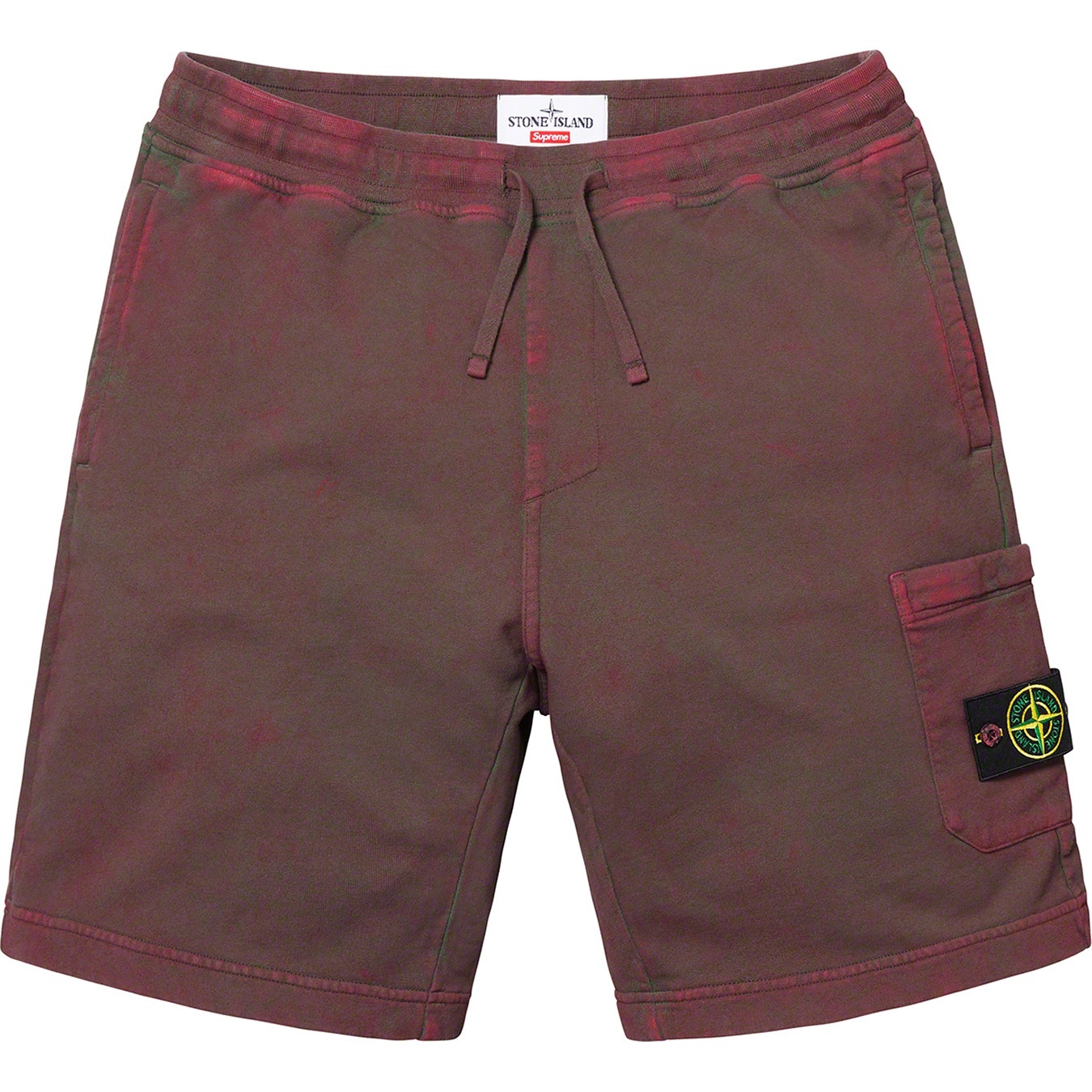 Supreme Supreme Stone Island Sweatshort (SS19) - Red - $228