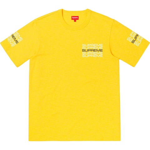 Supreme Stack Logo Tee - Yellow