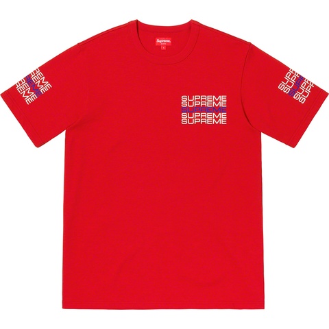 Supreme Stack Logo Tee - Red
