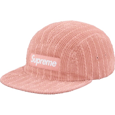 Supreme Rope Corduroy Camp Cap - Pink