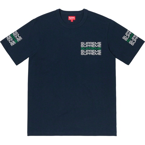 Supreme Stack Logo Tee - Navy
