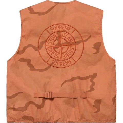 Supreme Supreme®/Stone Island® Camo Cargo Vest - Coral Camo