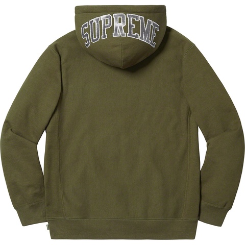 Supreme Sequin Arc Hooded Sweatshirt - Dark Olive