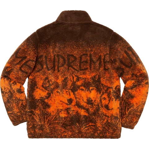 Supreme Wolf Fleece Jacket - Brown
