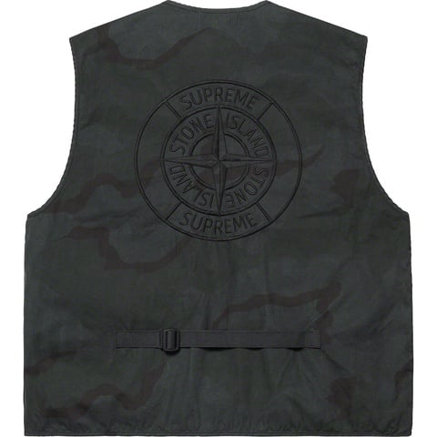Supreme Supreme®/Stone Island® Camo Cargo Vest - Black Camo