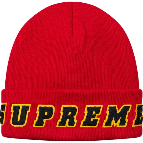 Supreme Felt Logo Beanie - Red
