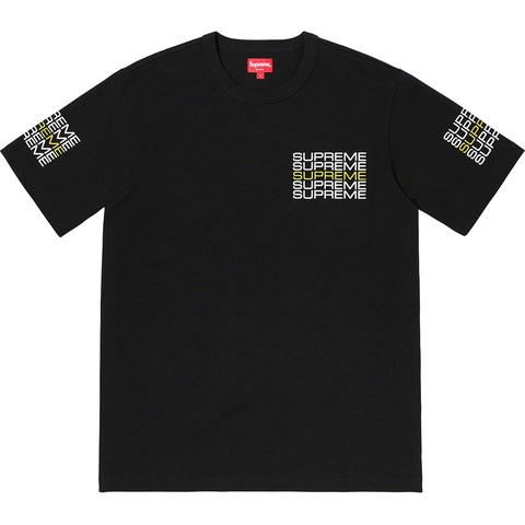 Supreme Stack Logo Tee - Black