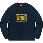 Supreme Warm Up Crewneck (SS19) - Navy