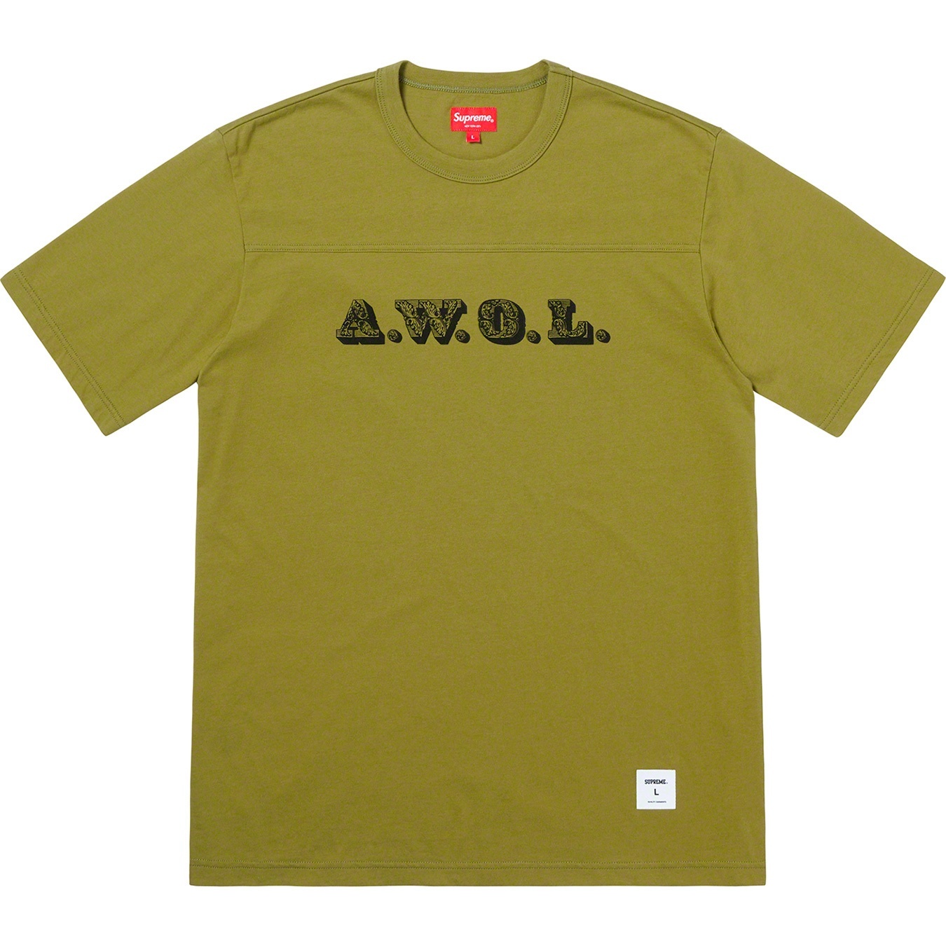 Supreme AWOL Football Top (SS19) - Olive - $78