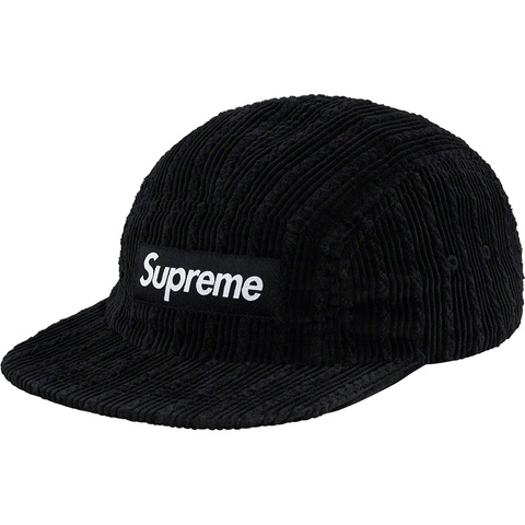 Supreme Rope Corduroy Camp Cap - Black