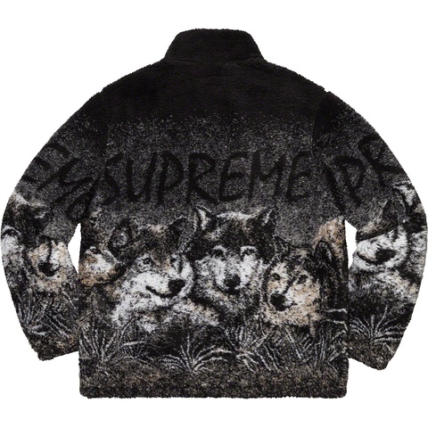 Supreme Wolf Fleece Jacket - Black