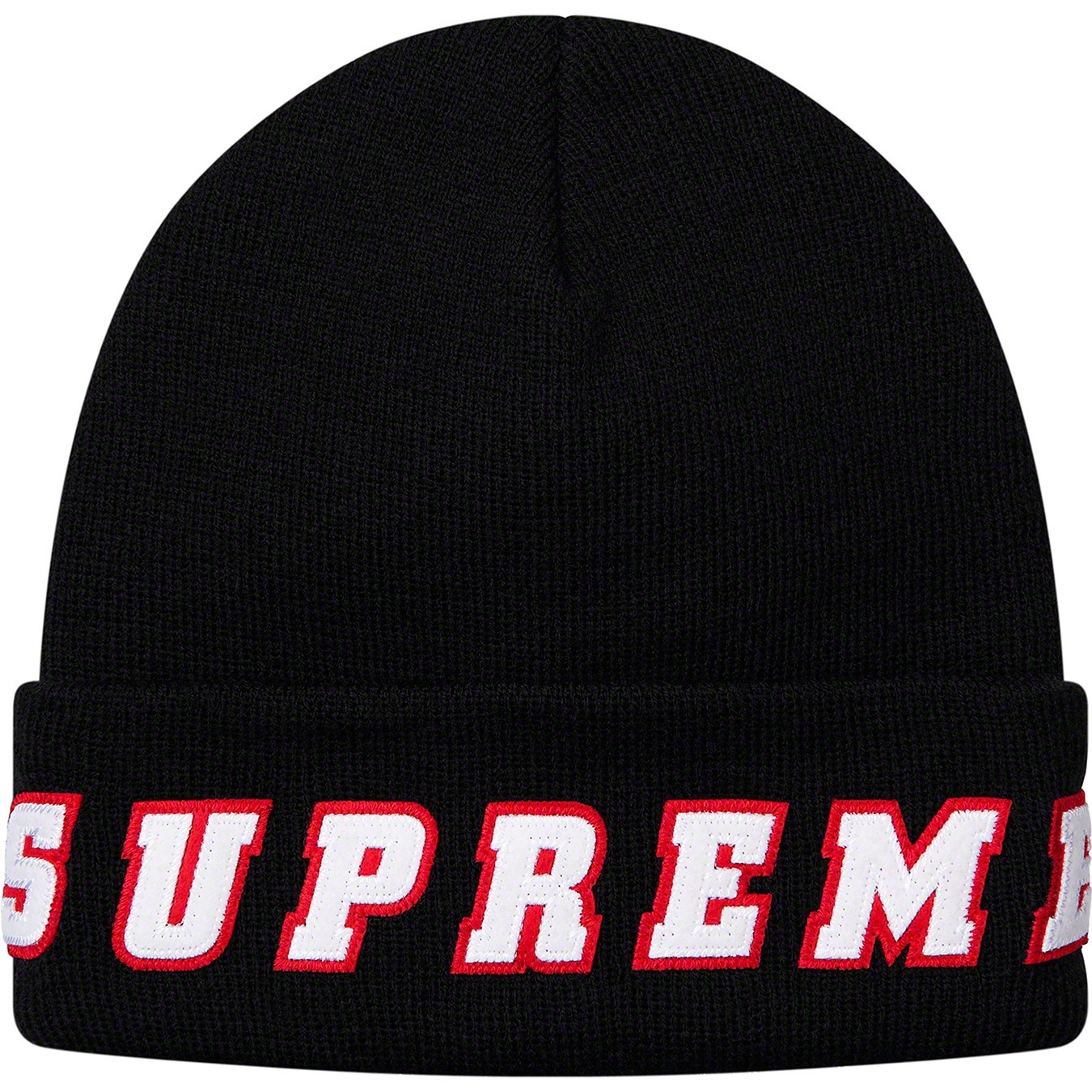 Supreme Felt Logo Beanie (SS19) - Black - $36