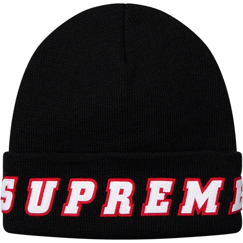 Supreme Felt Logo Beanie - Black