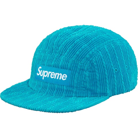Supreme Rope Corduroy Camp Cap - Bright Blue