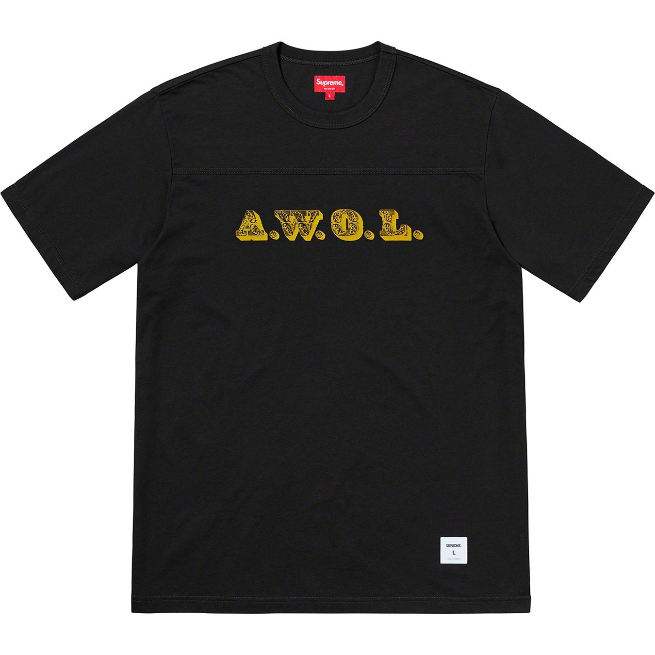 Supreme AWOL Football Top (SS19) - Black - $78