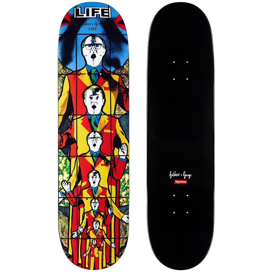 Supreme Gilbert & George/Supreme LIFE Skateboard (spring/summer 2019) - $88.00