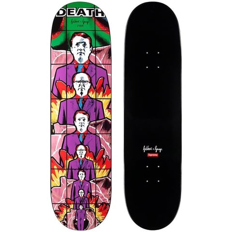 Supreme Gilbert & George/Supreme DEATH Skateboard - $88.00