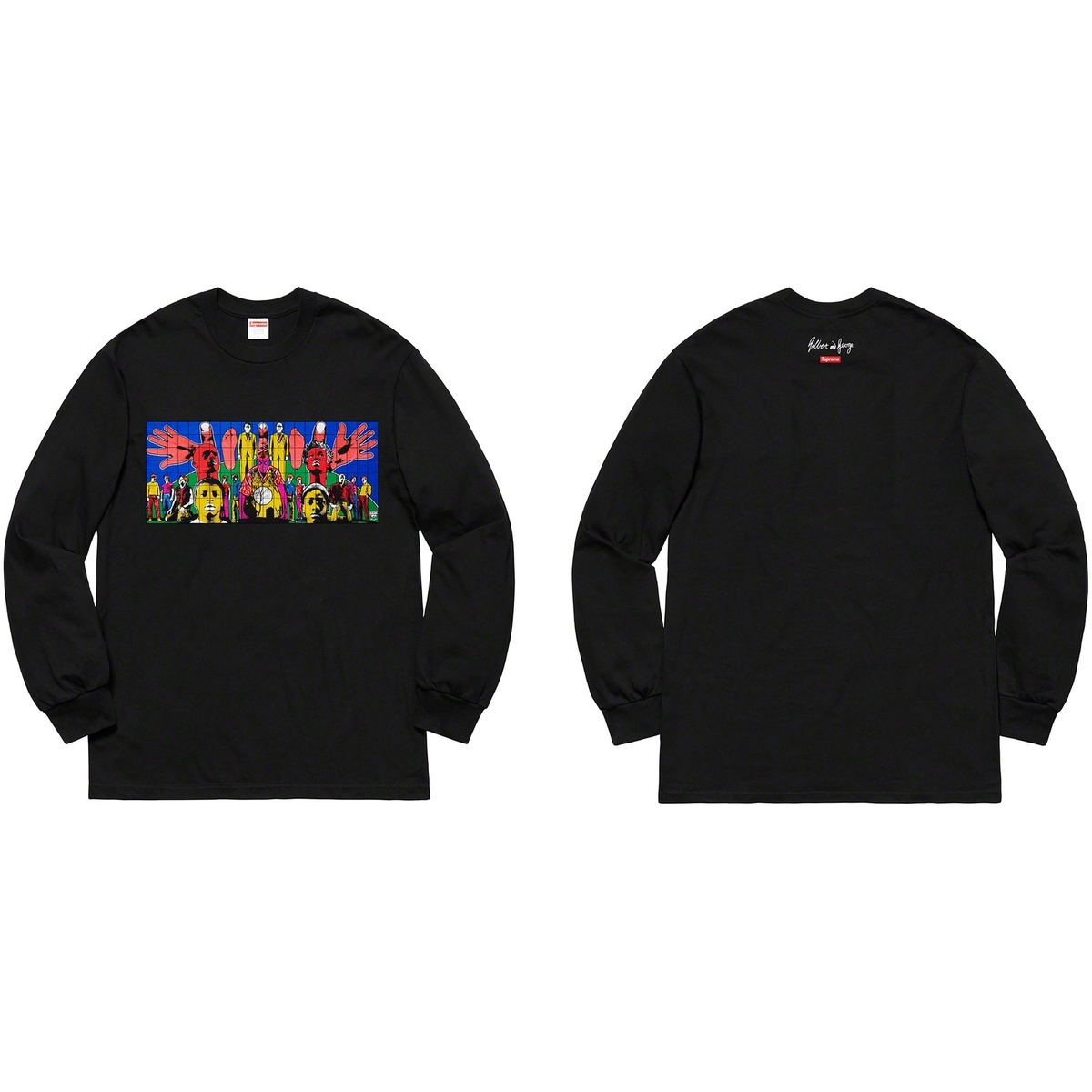 Supreme Gilbert & George/Supreme DEATH AFTER LIFE L/S Tee (spring/summer 2019) - $58.00