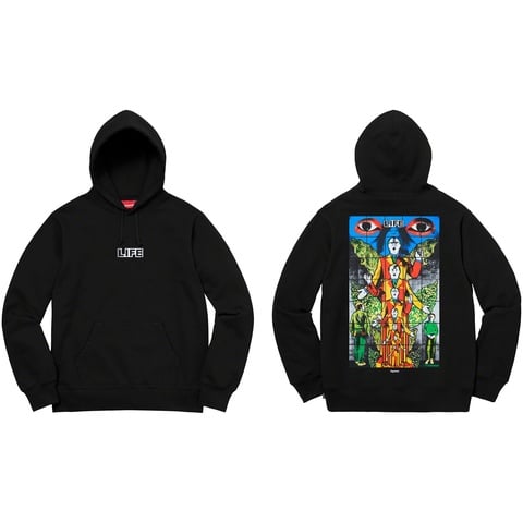 Supreme Gilbert & George/Supreme LIFE Hooded Sweatshirt - $158.00