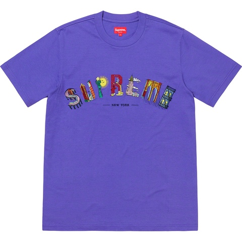 Supreme City Arc Tee - Dusty Purple