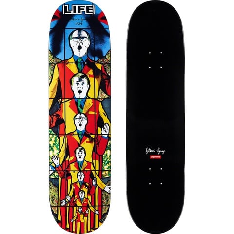 Supreme Gilbert & George/Supreme LIFE Skateboard - 8.25" x 32"