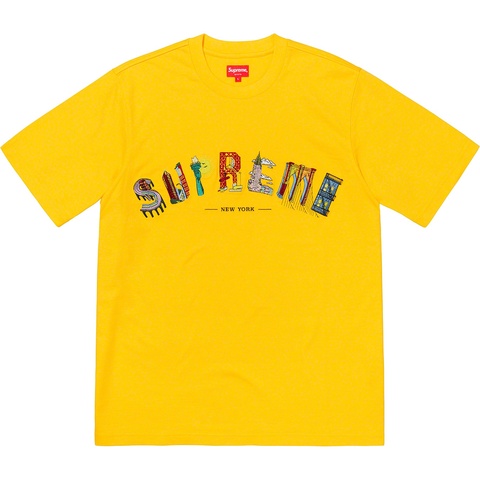 Supreme City Arc Tee - Yellow
