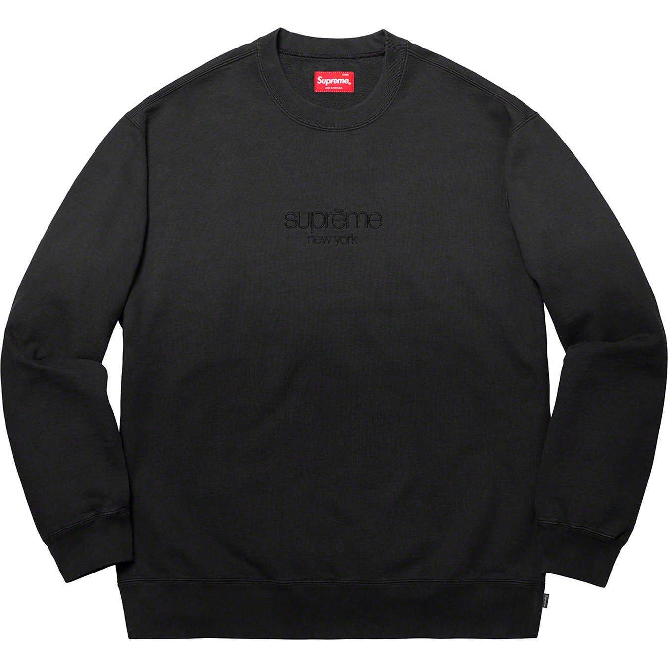 Supreme Dipped Crewneck (SS19) - Black - $138