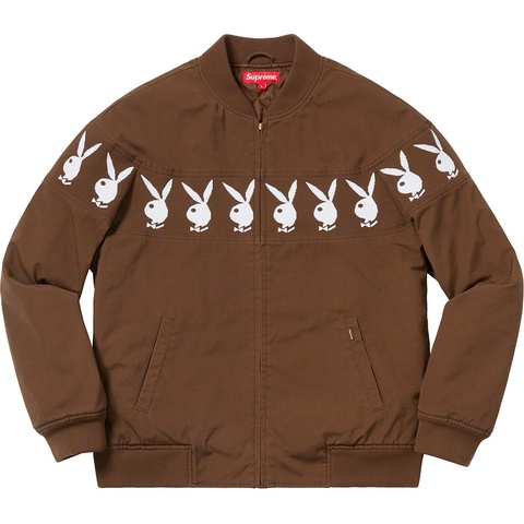 Supreme Supreme®/Playboy© Crew Jacket - Brown