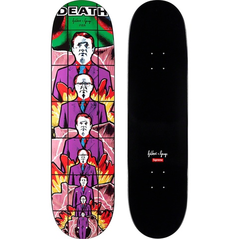 Supreme Gilbert & George/Supreme DEATH Skateboard - 8.25" x 32"