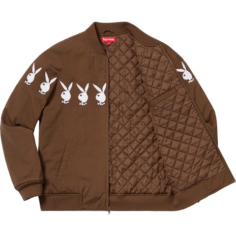 Supreme Supreme®/Playboy© Crew Jacket - Brown