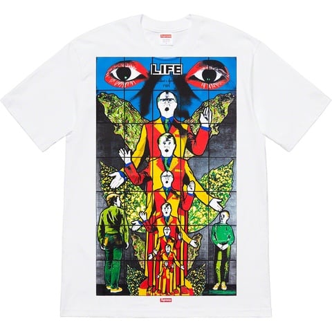 Supreme Gilbert & George/Supreme LIFE Tee - White