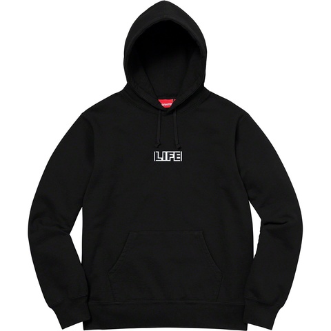 Supreme Gilbert & George/Supreme LIFE Hooded Sweatshirt - Black