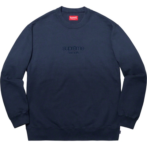 Supreme Dipped Crewneck - Navy