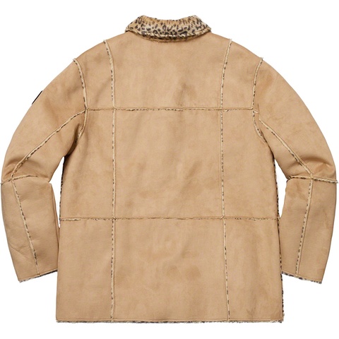 Supreme Reversible Faux Suede Leopard Coat - Tan