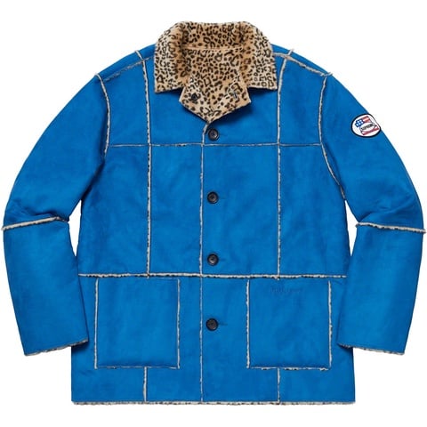 Reversible Faux Suede Leopard Coat - Supreme