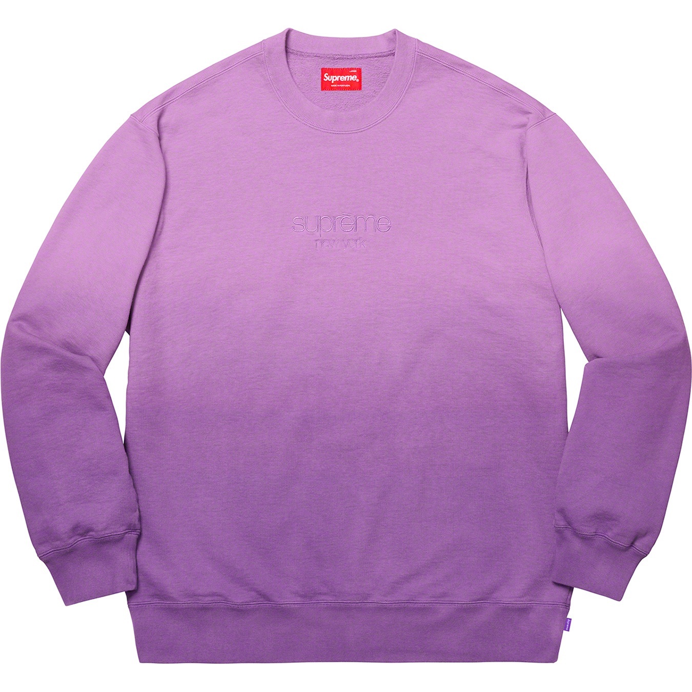 Supreme Dipped Crewneck (SS19) - Purple - $138