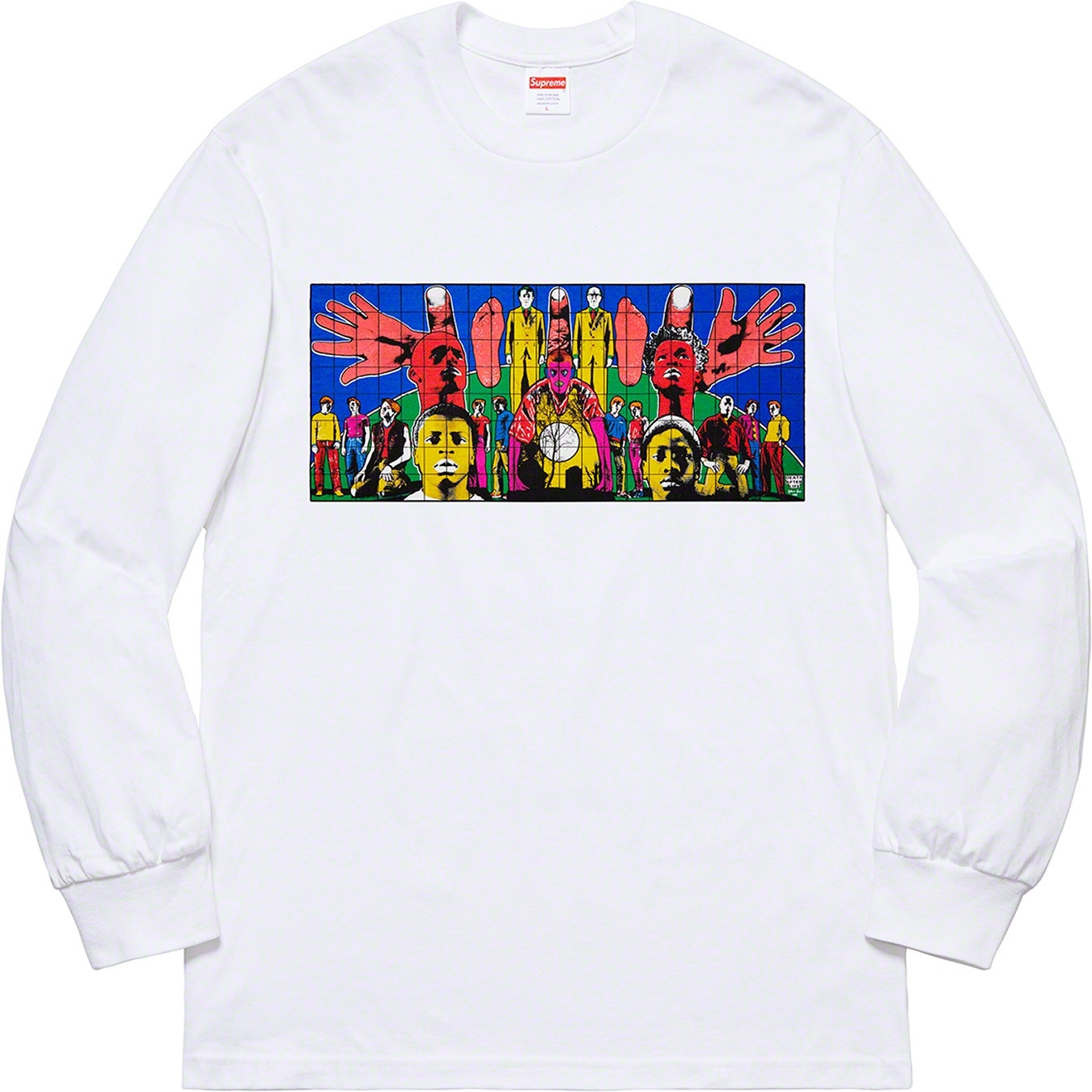Supreme Gilbert & George Supreme DEATH AFTER LIFE L S Tee (SS19) - White - $58
