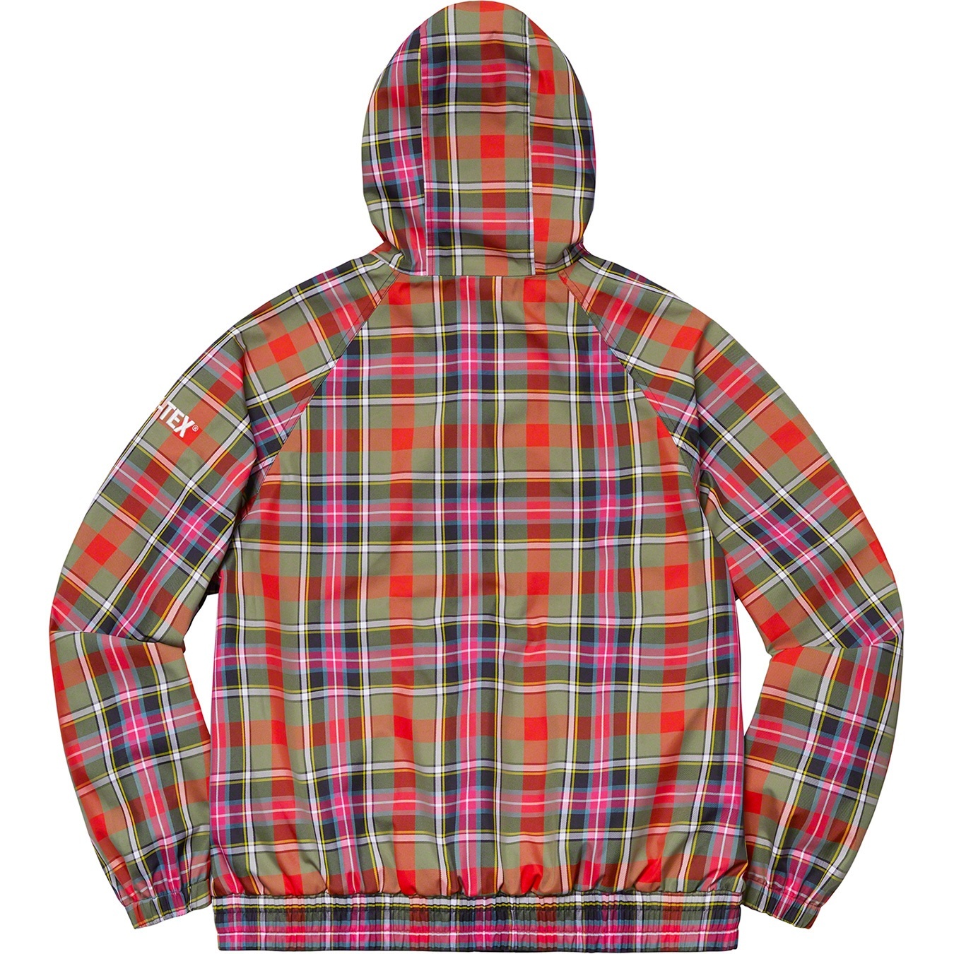 Supreme GORE-TEX Hooded Harrington Jacket (SS19) - Olive Plaid - $348